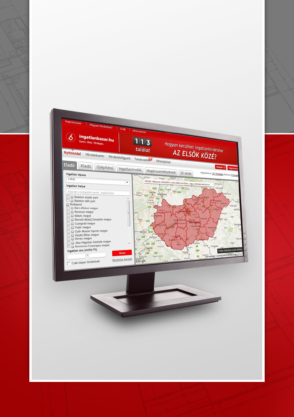 Ingatlanbazar.hu Médiaajánló 2015 A Lapcom-csoport ingatlankereskedelmi portálja, az Ingatlanbazar.hu az egyik legismertebb és legdinamikusabban fejlődő ingatlanos weboldal.