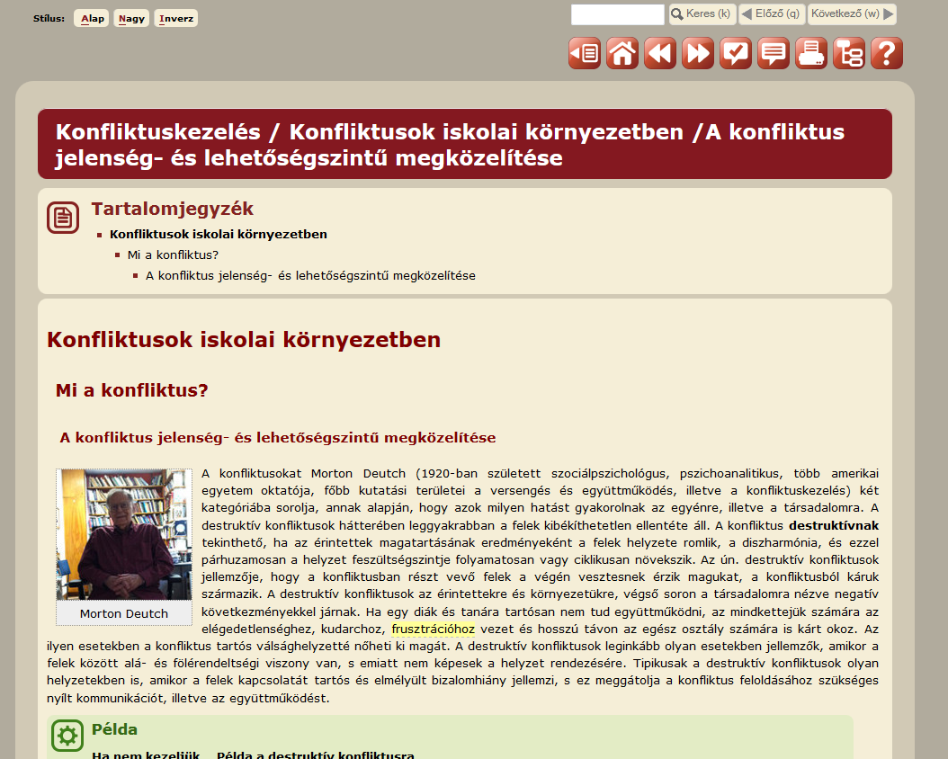 ELTESCORM KERETRENDSZER RTF állomány (Tananyag tartalma + Hivatkozás a médiaelemekre) Akadálymentes, SCORM tananyag Excel táblázat