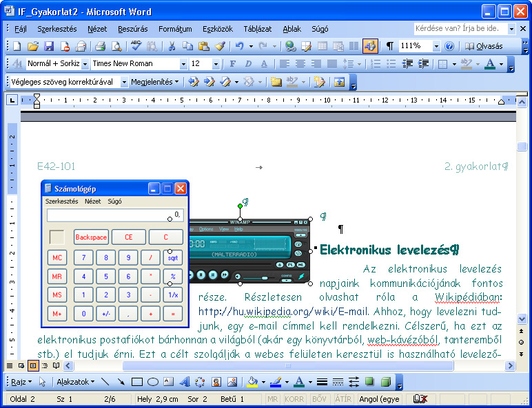 A balra látható ábrán a következő ikonok láthatók az első oszlopban: Dokumentumok Sajátgép Hálózati helyek Lomtár Internet Explorer Ezek az ikonok mind egy-egy meghatározott tartalommal bírnak.