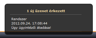 2.3.9.3. Ügyintézői átadásra jelölés Az Ügyintézői átadásra jelölés listában azok az ügyek listázódnak ki, melyek ügyintézője a bejelentkezett felhasználó.