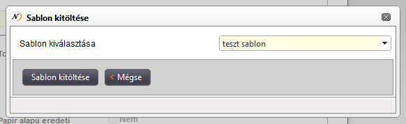 A lista fejlécében található Új gomb segítségével egy új sablont regisztrálhatunk a rendszerben.