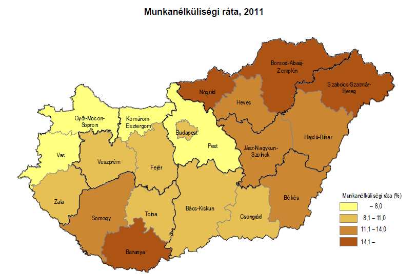 Munkanélküliségi ráta A munkanélküliség