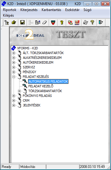 Automatikus feladatok modul 1. Bevezetés... 2 2. Kijelölt feladat módosítása... 2 2.1. Adott feladathoz tartozó felhasználó(k) kiválasztása.