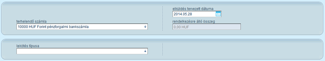 Az EU-ba irányuló automatikus EUR átutalások menüpontban, Euro átutalást kezdeményezhet SEPA formula alapján. Maximális átutalandó összeg 50.000.- EUR lehet.