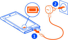 Első lépések 11 A töltőkábel csatlakoztatásakor és kihúzásakor legyünk óvatosak, nehogy eltörjön az USB-kábel csatlakozója.