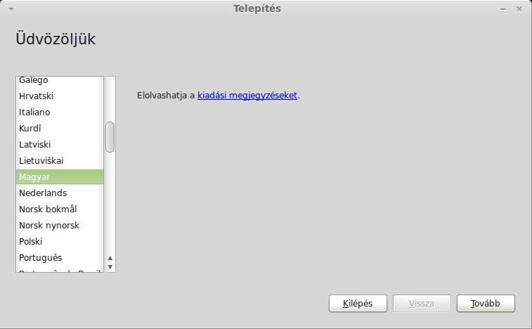 Ha kész vagy, kattints kettőt az asztalon levő Install Linux Mint ikonra.