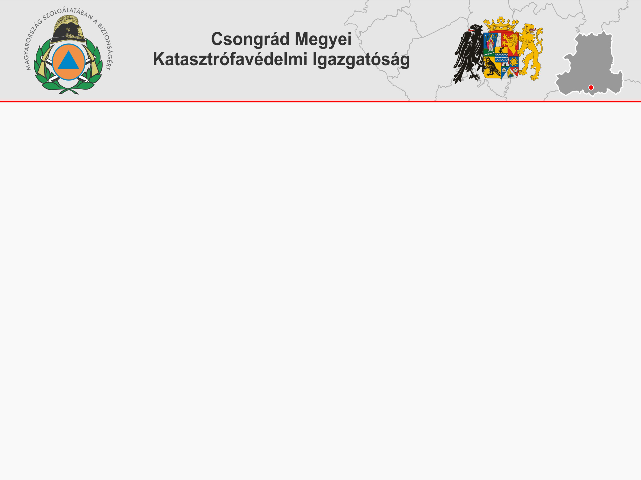 Tájékoztató a Csongrád Megyei Katasztrófavédelmi Igazgatóság térinformatikai támogatásáról 2014.05.15. Kistelek Dr.