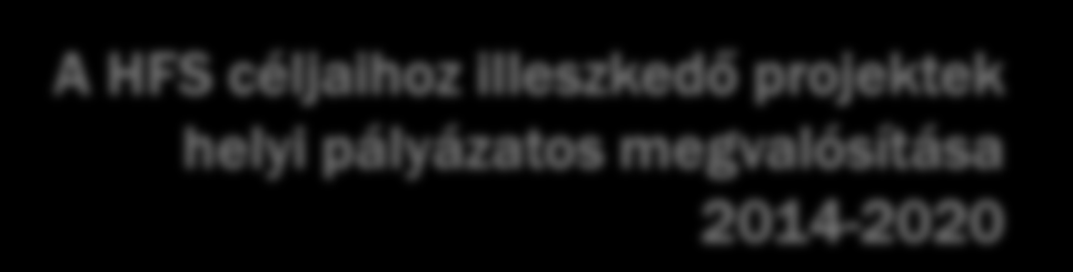 Kedvezményezettek köre: HACS határozza meg (vállalkozásfejlesztés esetében kizárólag mikrovállalkozások) HACS nem lehet kedvezményezett.