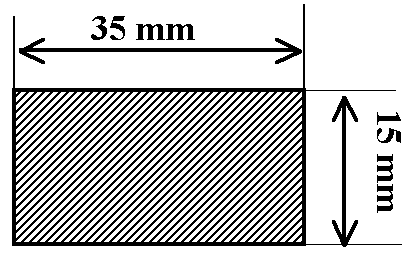 GFK/CFK HASÁB 35 x 15 mm 35 mm x 15 mm Kérje tűlünk!