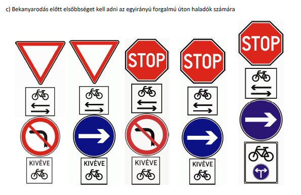 Ez azt is jelenti, hogy a kijelölt forgalmi irányban haladó járművek vezetői mindig a bal kezük felől számítanak szembejövő kerékpárosokra.