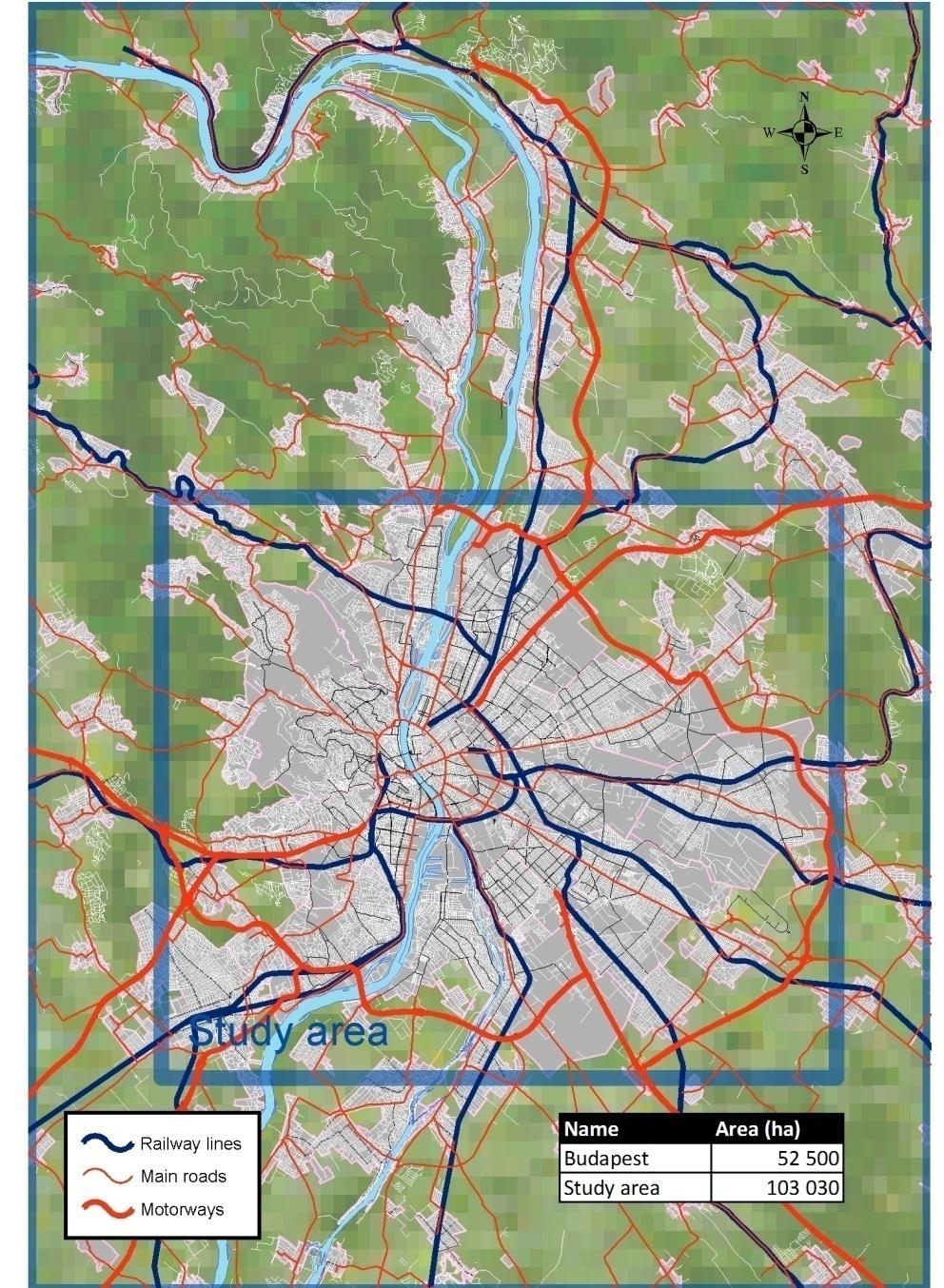 BP Area: 525 km 2