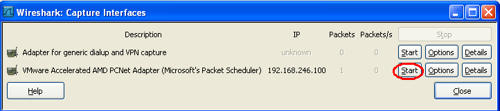 Wireshark hálózat monitorozó Képes egy-egy interfész hálózati forgalmát monitorozni