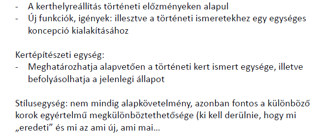 DÖNTÉST hozzuk a történeti kertet érintő bármely beavatkozás kapcsán!