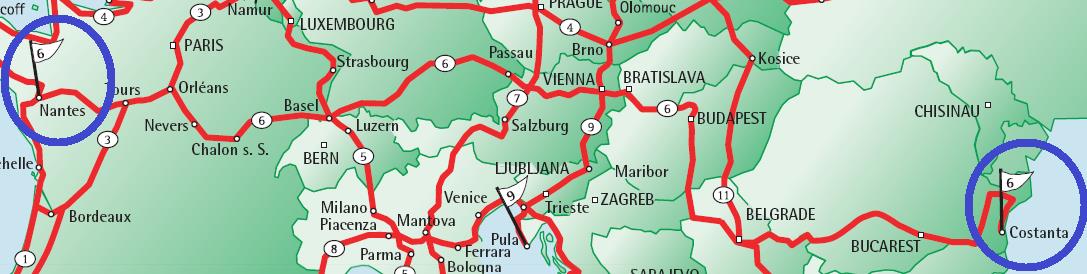 EuroVelo 6 kerékpáros útvonal NANTES - CONSTANTA agyarországi tervezési szakaszok Rajka Budapest Budapesti átvezetés Budapest déli agglomeráció Déli országhatár Kapcsolódó tervezett fejlesztések