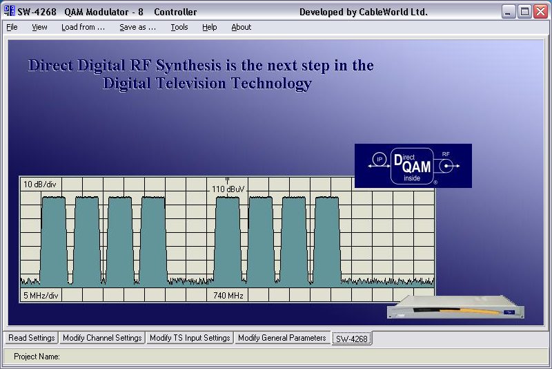 1. Bevezető A CableWorld Kft. CW-4268 QAM Modulator-8 készüléke az STN B.V. céggel közösen fejlesztett termék, így vezérlési rendszere némileg eltér a korábbi termékeknél megszokott rendszertől.