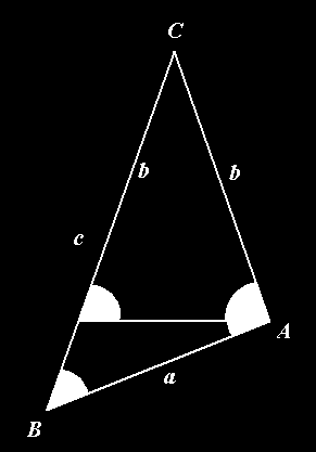 Kapcsolat a háromszög oldalai és szögei között Tétel: A háromszögben a hosszabb