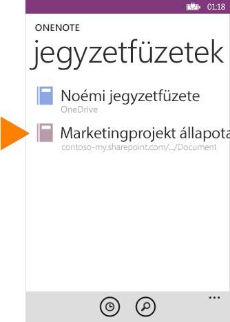 A OneNote alkalmazás használata jegyzetfüzetek megtekintésére, jegyzetek készítésére és megosztására, valamint a jegyzetek szinkronizálására Ha az Office 365-ös SharePoint-webhelyeken gyakran használ