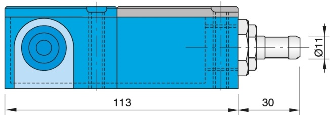 Induktív érzékelők (Téglatest) Téglatest alakú, 2 vezetékes /csatlakozós (A.C.
