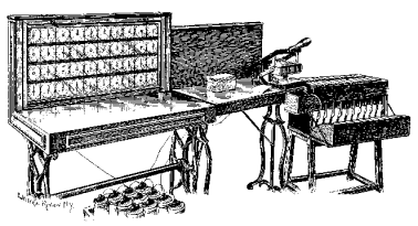 1890 Hollerith a lyukkártya alkalmazásának úttörője (népszámlálás) 1936 - Zuse az első nagy sikerű jelfogókkal működő, mechanikus rendszerű számítógép megalkotója (Z1).