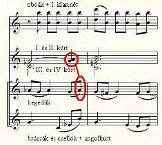 137 A rövid ideig tartó, de erős disszonancia létrejöttére jó példa az Elegy 7-8.