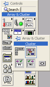 Cluster Controls and Indicators 1.