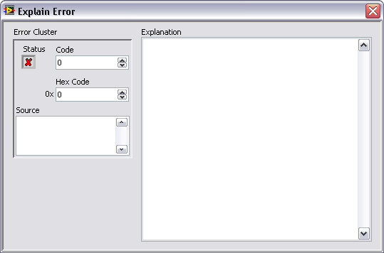 29 Error Clusters Use the error cluster controls and indicators to create error inputs and outputs in