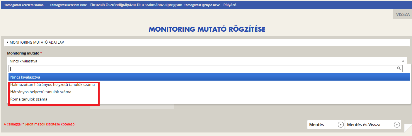 tanulók száma, Roma tanulók száma.