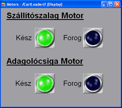 működésének feltétele, hogy a szállítószalag működjön.