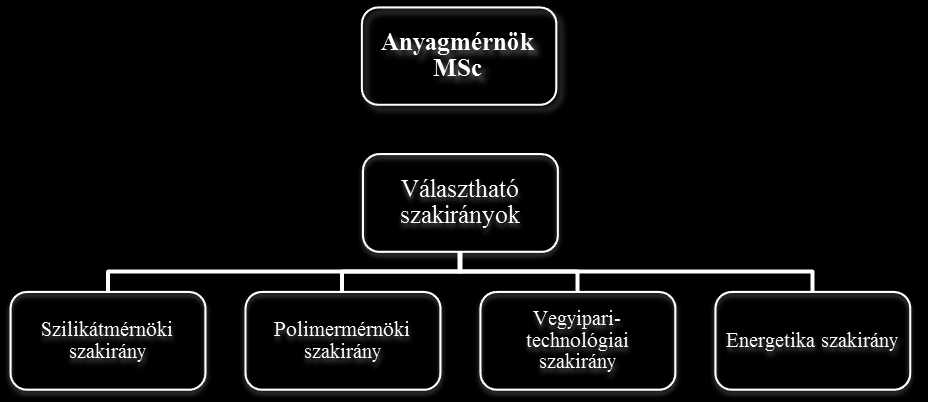 3. A Műszaki Anyagtudományi Kar oktatási szerkezete Minden hallgató a BSc. szint 3. félévének végén a Hallgatói Követelményrendszer* 7.