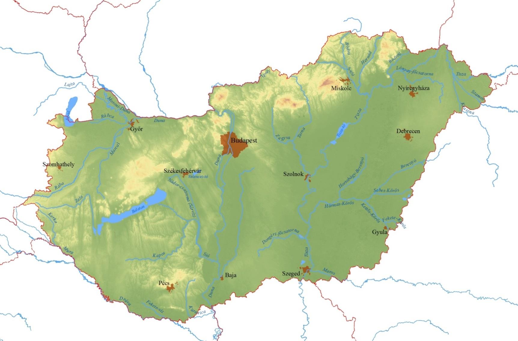 Implementation of Flood Directive in Hungary Inflows and outflows, domestic sources of Hungary Highest observed discharges at border sections 11100 SZLOVÁKIA 1200 UKRAJNA AUSZTRIA 75 120