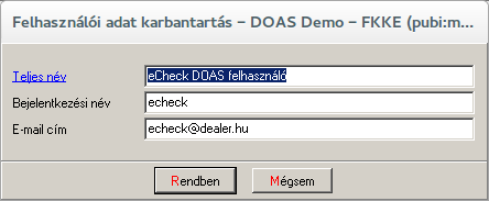 4.7. Interaktív munkafeltételi lista betöltése a DOAS rendszerbe Karbantartás / Szerviz modul / Interaktív munkafelvétel ellenőrző listák menüpontban amennyiben a megjelenő ablakban nem jelenik meg