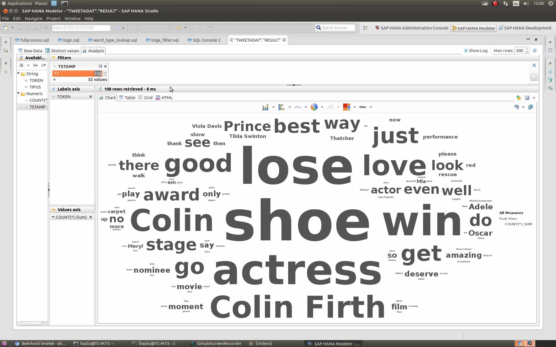 HANA demo Twitter