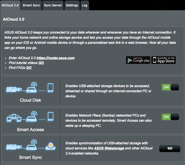 4.8 AiCloud 2.0 használata Az AiCloud 2.0 egy felhőalapú szolgáltatási alkalmazás, amely lehetővé teszi a fájljai mentését, szinkronizálását, megosztását és elérését. Az AiCloud használatához: 1.