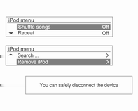 146 Infotainment rendszer lejátszási sorrend, módszer és kijelzett információk szempontjából.