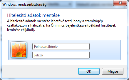 WLAN kapcsolat beállítása 22 Ezek után nyomja meg a Hitelesítő adatok mentése gombot. 12.