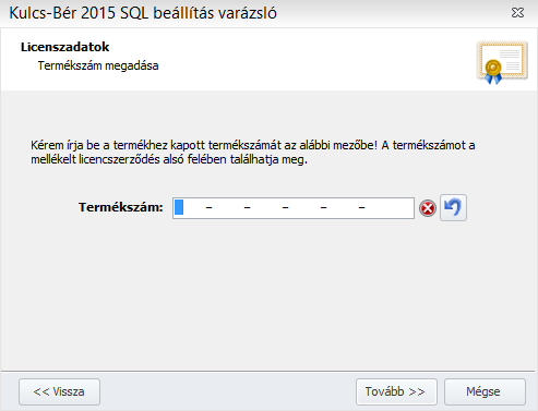 A Tovább gombokkal végig tudjuk léptetni a beállítás varázslót. A varázsló a későbbi programindításokat követően már nem ugrik fel. A bérprogram minden verziója hálózatba köthető.