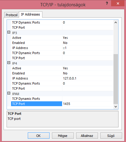 - A jobb oldalon megjelenő felsorolásban kattintson kétszer a TCP/IP feliratra.