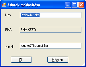 private void tsmiemailcímeklistája_click(object sender, EventArgs e) { try { // Kapcsolat objektum létrehozása OdbcConnection Kapcsolat = new OdbcConnection(); // Kapcsolat sztring definiálása