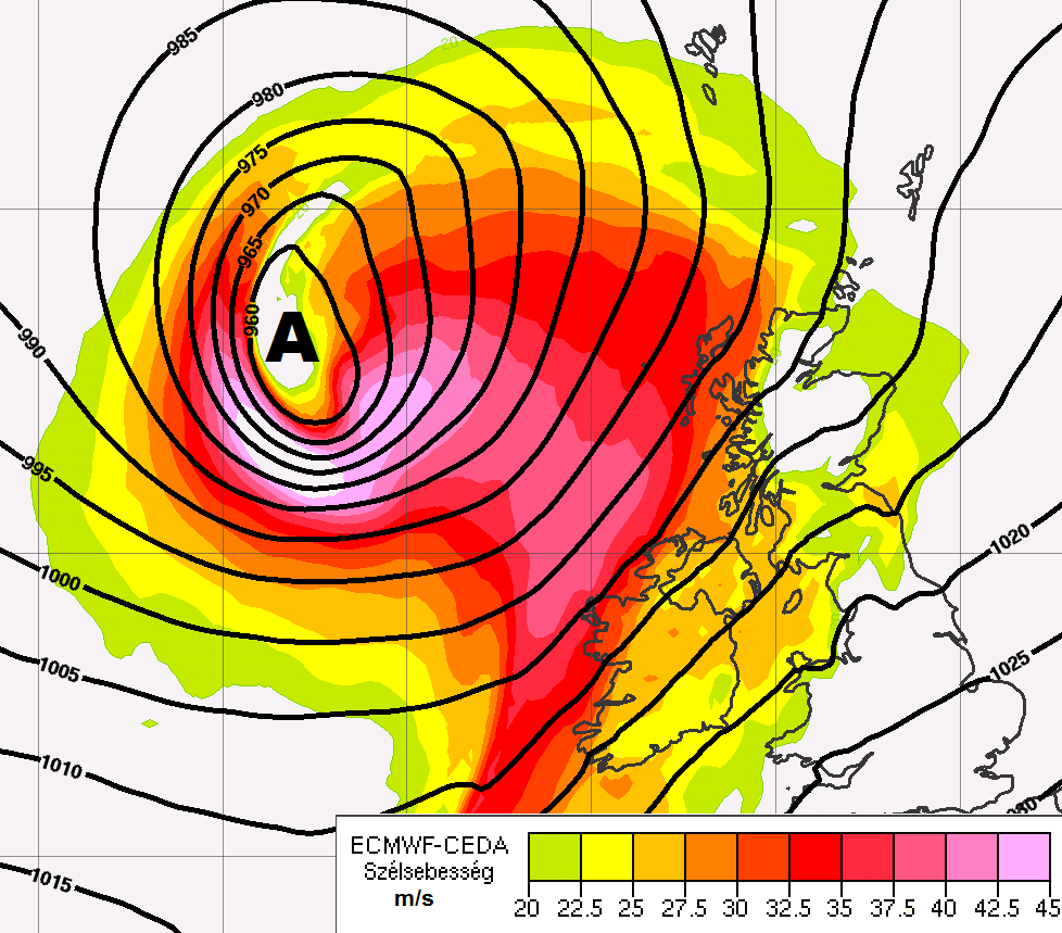 5. ábra. A felső ábrán a PV-torony 11.4. 06 UTC-s, míg az alsó a 1 UTC-s állapota látható.