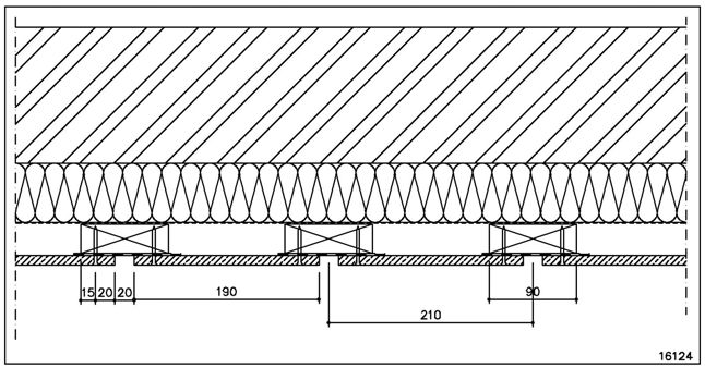 9. FÜGGİLEGES ALKALMAZÁS NYÍLT PANELHÉZAGOKKAL Technikai okokból a natúr fautánzatos festéső CEDRAL burkolati lapok függıleges beépítését az ETERNIT nem ajánlja.