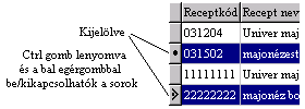 52/10 Jármű Mérlegelő Program METRISoft KFT 6.2. Táblázatok elrendezése, mentése Egy táblázaton állva a jobb egérgombbal általában előhívható egy popup menü.