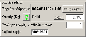 METRISoft KFT PW2.EXE Jármű Mérlegelő Program 52/15 Adatsor törléséhez az adott táblázaton állva a Ctrl-DEL gombok lenyomásával egy kérdés után az üst törölhető.