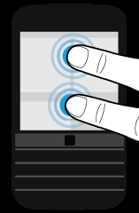 Beállítások Nagyobb nagyításhoz távolítsa el egymástól az ujjait a képernyőn. Kisebb nagyításhoz közelítse egymástól az ujjait a képernyőn.