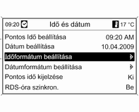 126 Infotainment rendszer Audio lejátszó Nyomja meg a CD/AUX gombot a CD, USB, ipod vagy AUX menük (ha elérhető) megnyitásához, illetve ezen menük közötti váltáshoz.