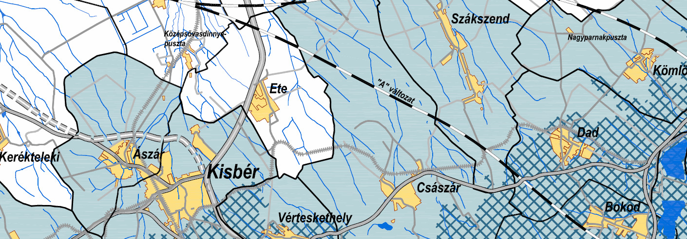 Vérteskethely rendezési terv módosítás / Msz: 10021 / Tájképvédelmi területek