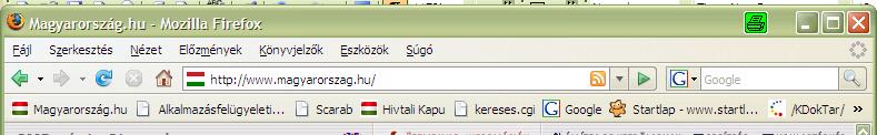 2. A Hivatali Kapu használata A Hivatali Kapu egy böngészővel elérhető, internetes alkalmazás. Elérhető a http://www.magyarorszag.hu/hkp oldalon.