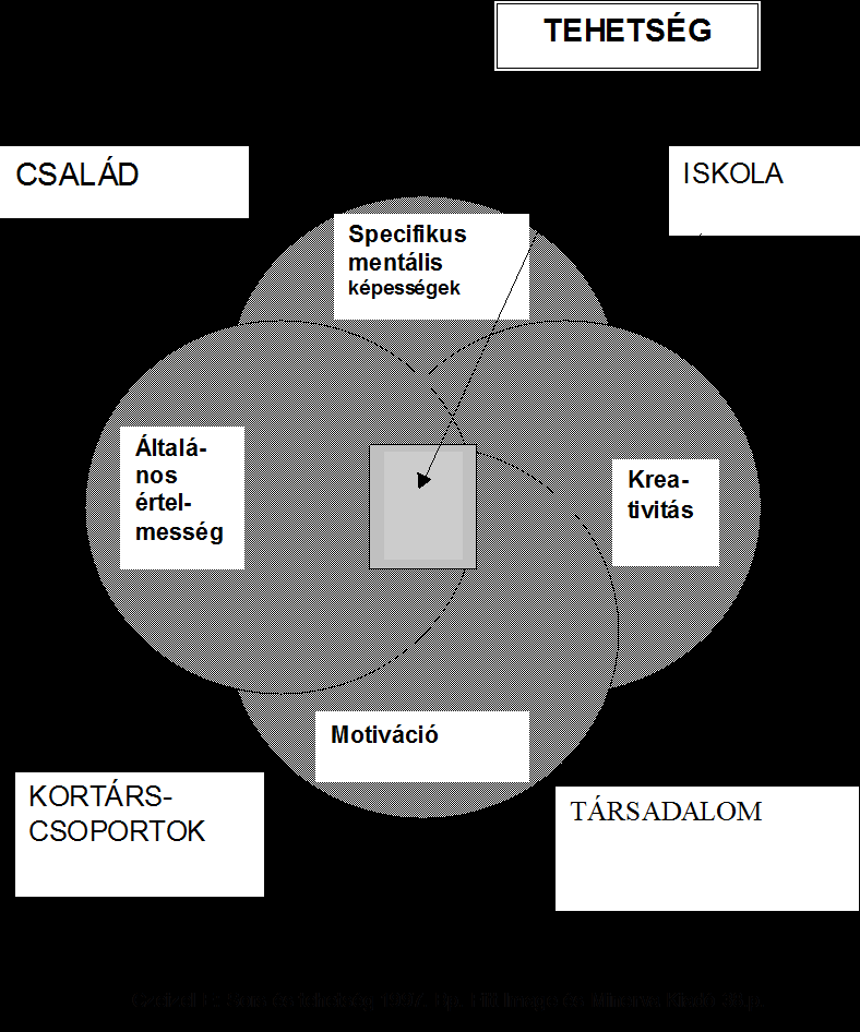 A tehetségnevelés első lépése annak felismerése. Petriné (1998.