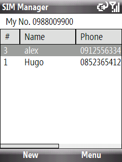 A telefon adatainak kezelése 89 1. A SIM-kezelő képernyőjéről kiindulva válassza a Menü > Eszközök > Saját számok listája elemet 2. Válassza a Szerkeszés-t. 3.
