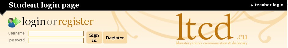 A student login -ra klikkelünk.