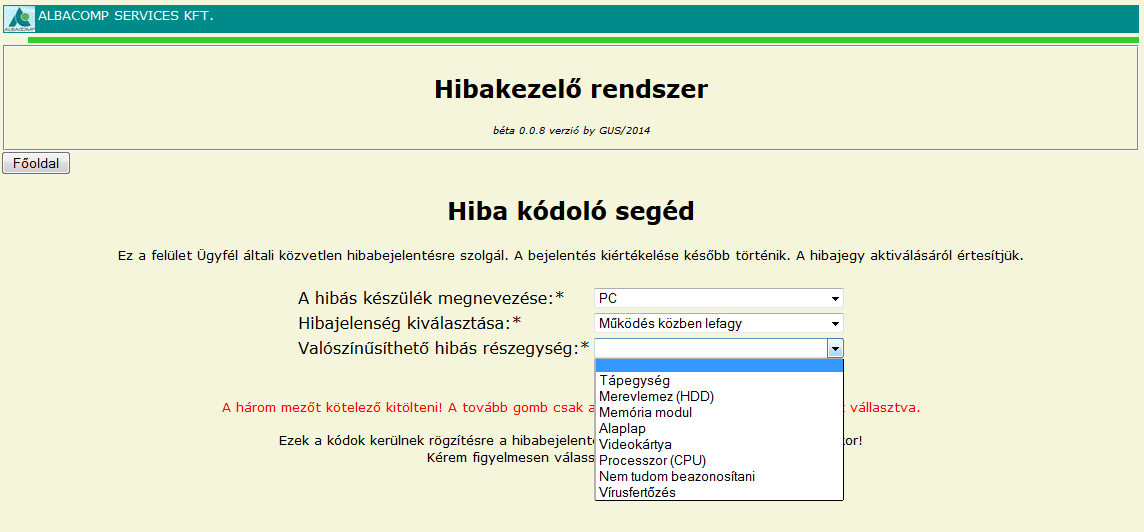 Mint látható a táblák mezői a leggyakrabban előforduló fix értékeket tartalmazzák, a mezőket programozás során előre feltöltöm tartalommal.